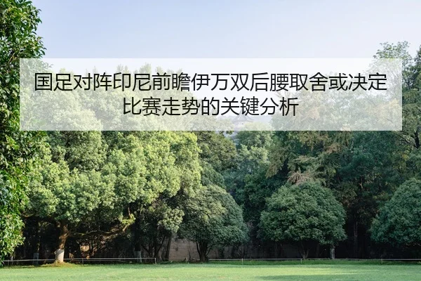 国足对阵印尼前瞻伊万双后腰取舍或决定比赛走势的关键分析